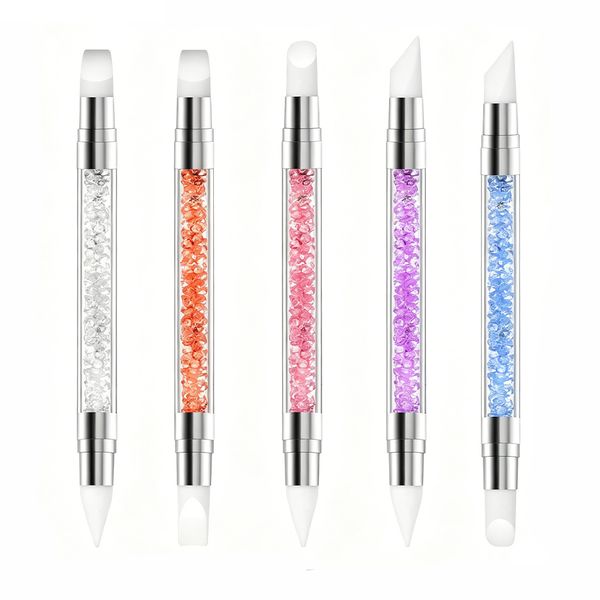 Dual-Ended Nail Art Silicone Tool Set (Embossing, Carving &amp; Detailing Pens)