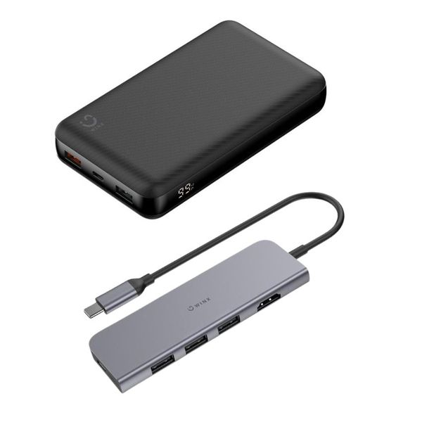 Winx - Go Ultra 20000mAh Power Bank 100W PD &amp; 5 N1 Type-C Hub/Connect Max