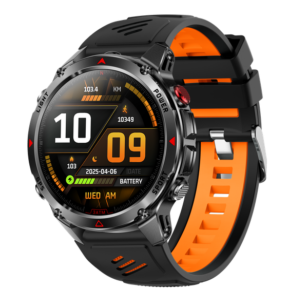 1.46 Smartwatch, Waterproof Outdoor GPS, Led Flashlight, Compass