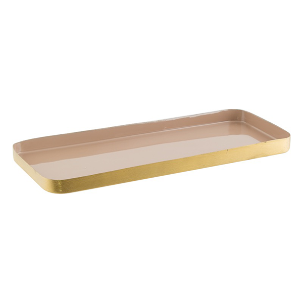 MC - Blush / Brass Rectangular Tray