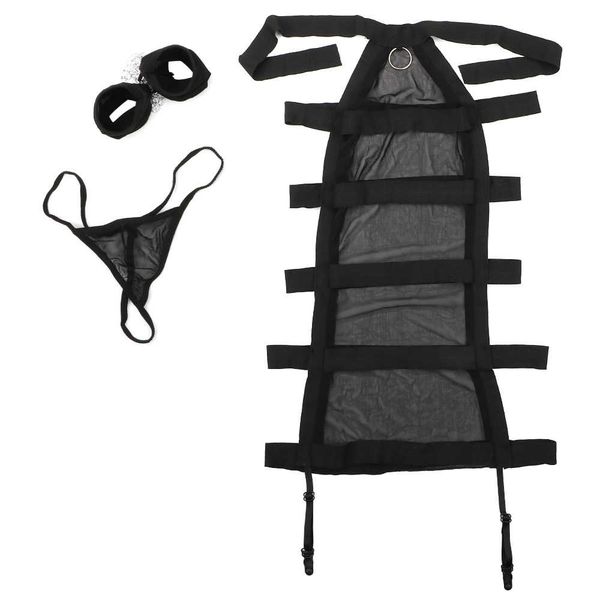 Belle Amoureuse Bandage Sheer Mini Dress with Handcuffs