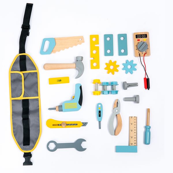 iKids Wooden Tool Set With Belt