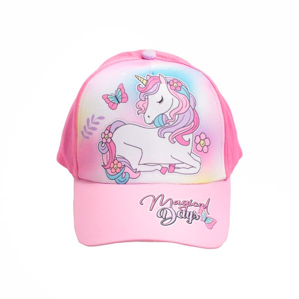 SQUIGGLE Girls Unicorn Peak Cap - Fun, Stylish &amp; Sun-Safe Accessory