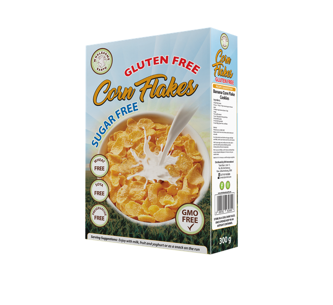 Wholesome Earth Gluten Free Cornflakes Sugar Free 300g