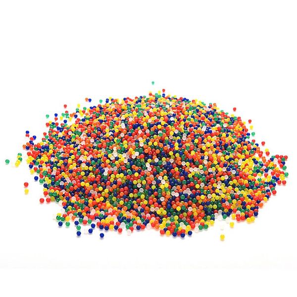 Water Balls Beads Refill Ammo For Gel Blaster Toy 40000 Pieces Rainbow Mix
