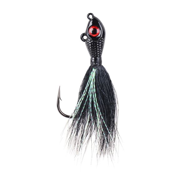 Mustad Black Big Eye Bucktail Jig - 1.5 Oz