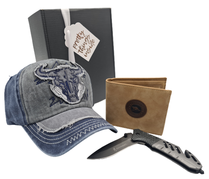 Cap, Knife and Wallet Gift Box