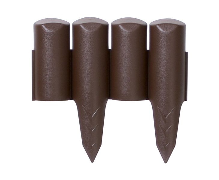 Prosperplast Palisade Border Pile Wall Brown 2.5m