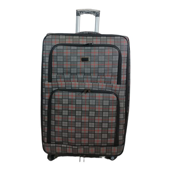 Trolley 1-Piece Travel Luggage Spinner - Fabric - Grey