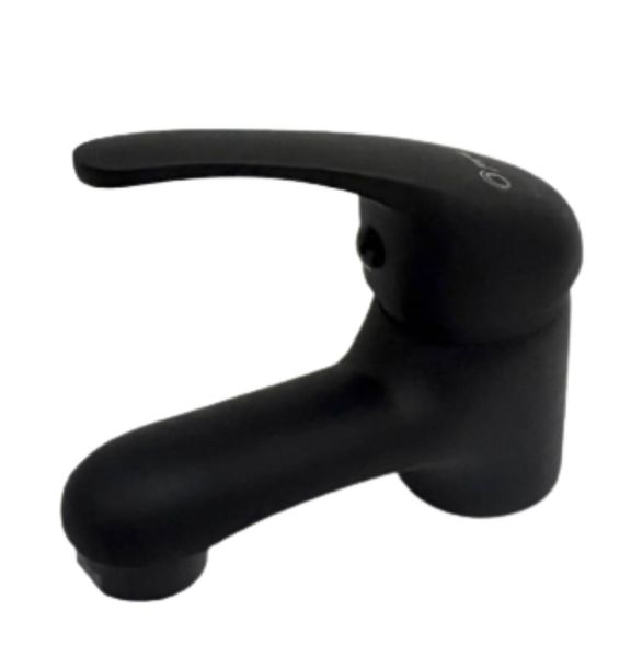 Matt Black Lever Basin Mixer
