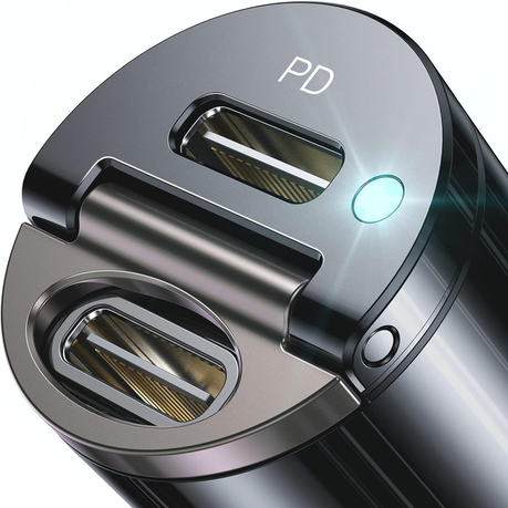 USB C Car Charger, [Mini&Metal] 48W iPhone Car Charger Fast