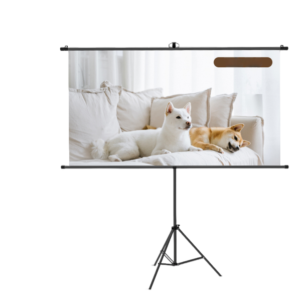 DELI 1 PCS Portable Projector Screen 72inch With Tripod