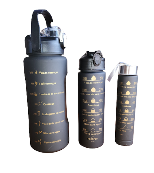 Trio Lockable Lid Water Bottle