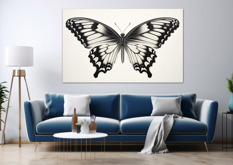 Canvas Wall Art - Elegant Flutter Butterfly - JT0329