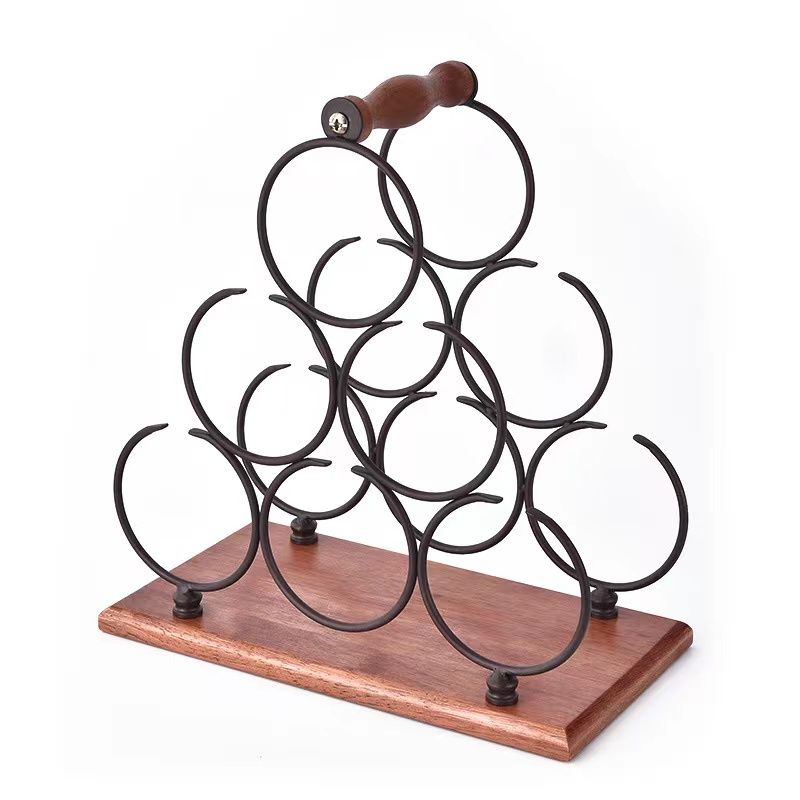 European Style MultiBottle Wrought Iron Wine Rack Creative Wine