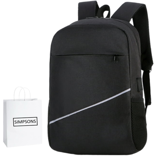 Laptop Anti-Theft USB Charging Port Backpack /Tech Bag &amp; Simpsons Bag