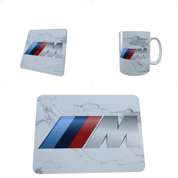 BMW M Motorsport V2 - Coffee Mug, Coaster, and Mouse Pad