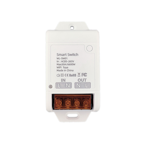 Smart Life Tuya WIFI 1CH 30A 6600W 6.6KW Appliance Switch Breaker Relay