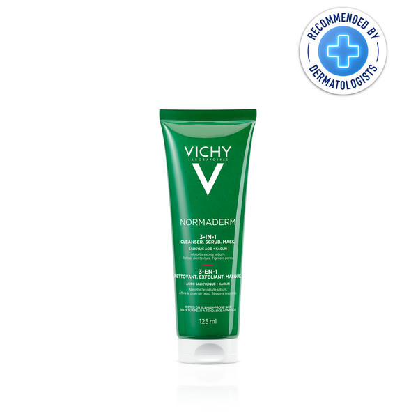 Vichy Normaderm 3 in 1 Scrub + Cleanser + Mask 125ml