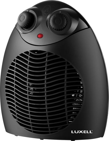 LUXELL - Fan Heater with Thermostat - 2000W - AF-102 Black