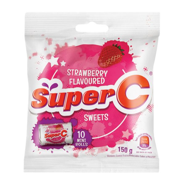 Super C Sweets Strawberry - 4 x 150g