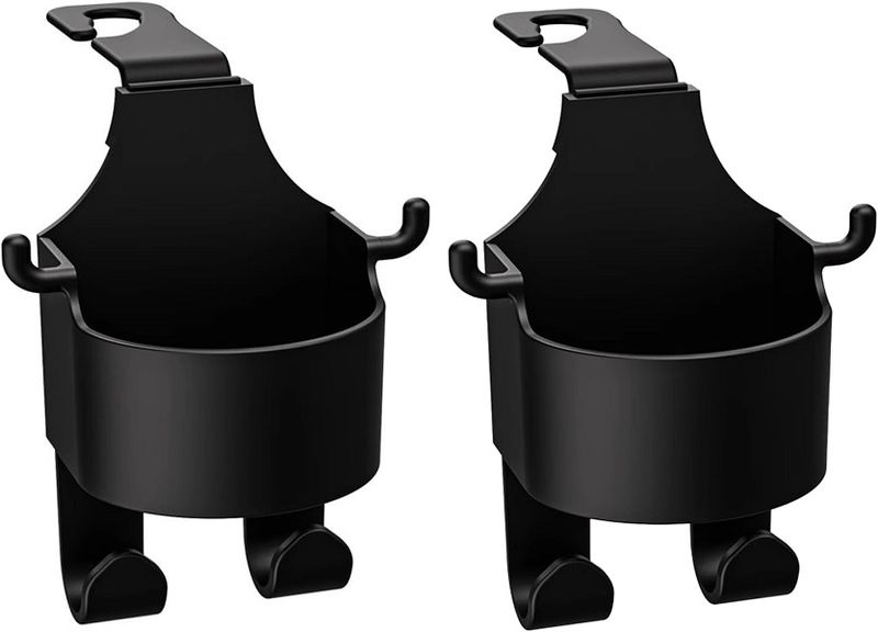2 in 1 Car Hook &amp; Backseat Cup Holder - 2 Pack