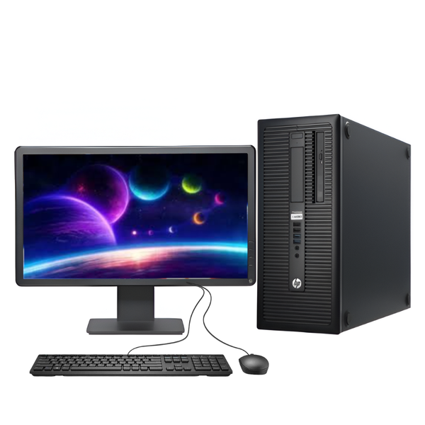 Certified Pre-Owned HP ProDesk 600 G1 MT - Intel i3 4th Gen - 4/256 Bundle