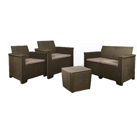 4 piece 2024 rattan patio set