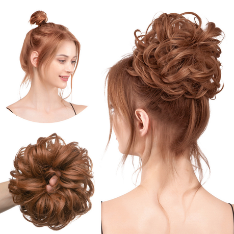 Messy Chignon Scrunchie Hair Bun Pony Updo Shop Today. Get it