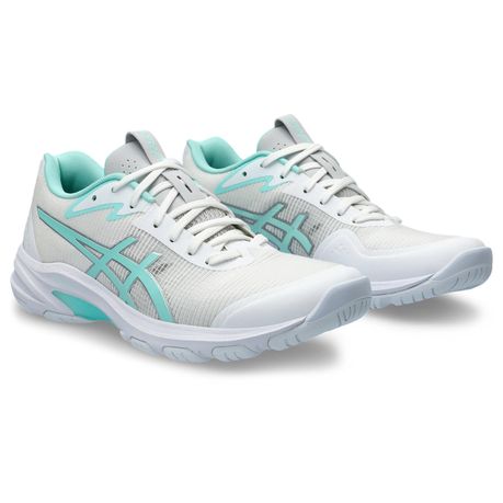 Asics Women s Netburner Professional FF 4 Netball Shoes White Illuminate Mint UK 6.5