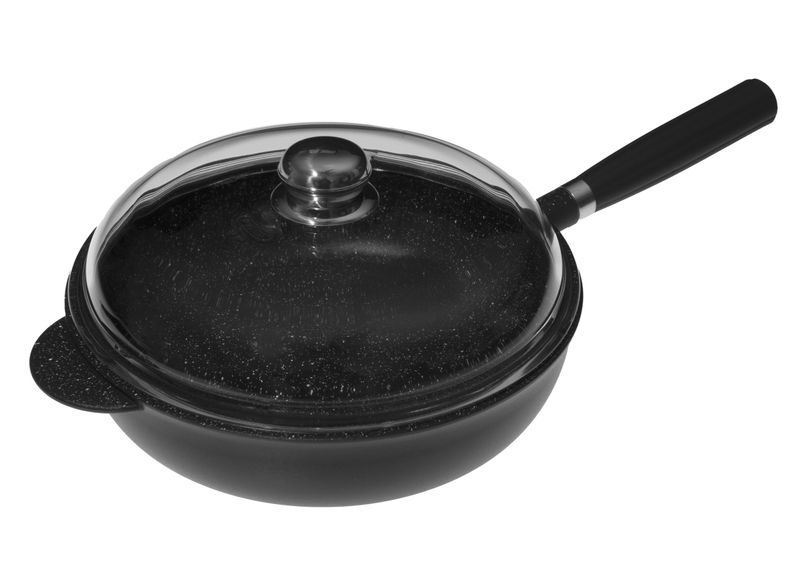 Pentolpress Granit Saucepan With Glass Lid &amp; Detachable Handle