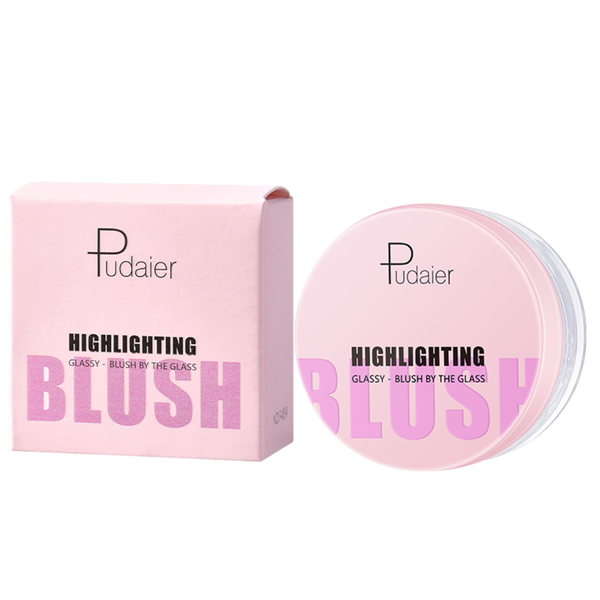 Pudaier Highlighting Temperature Change Natural Pink Blush