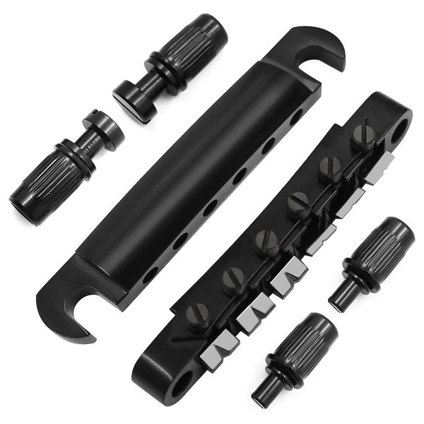 Bridge and Tailpiece Set for ABR-1 Les Paul LP Electric Guitar,Black