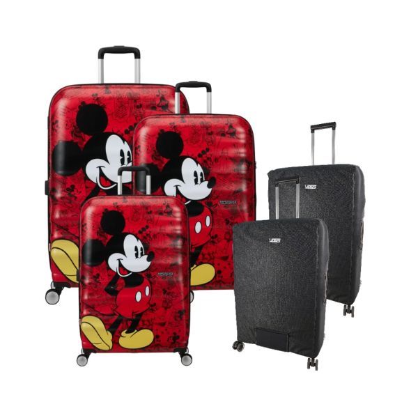 American Touruster Disney Marvel 3Piece Luggage Set with Voss Luggage Cover