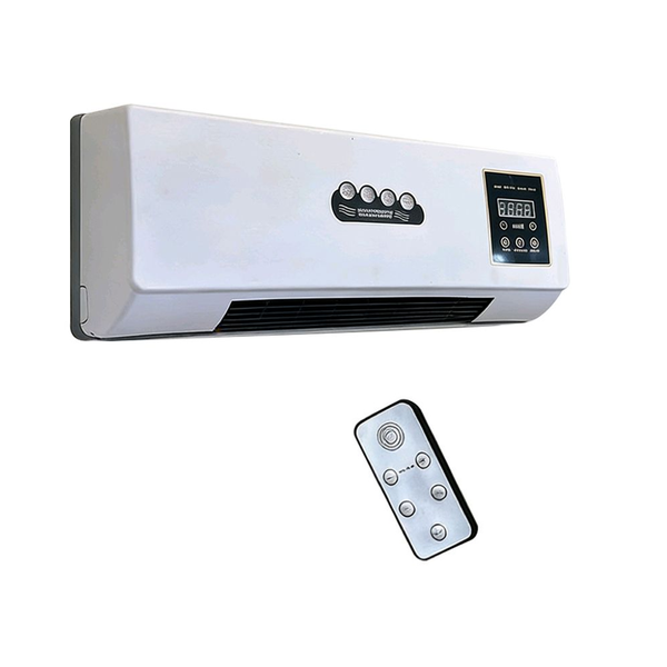 Wall-Mounted Air-Conditioning Heater With Remote Control