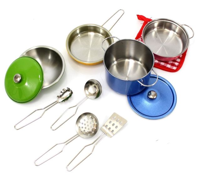 Kids Pretend Play Tin Tea set