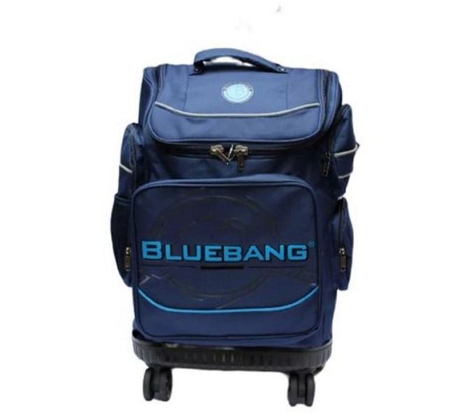 Hard Base -Blue-Bang 4Wheels School Trolley Bag-XL Size-21Inch