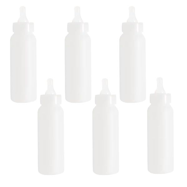 Pet Capacity Lightweight Livestock Feeding Bottles (250m) 6pc - 16cm