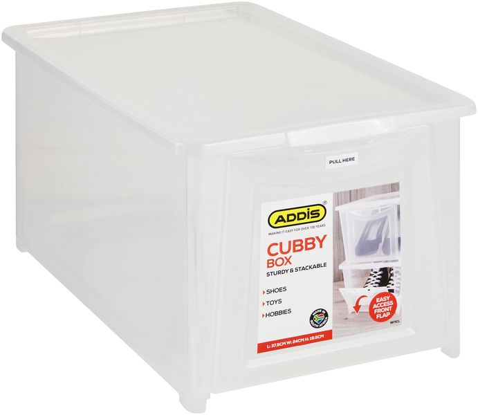 Addis - Cubby Box Transparent Plastic Household Storage Containers