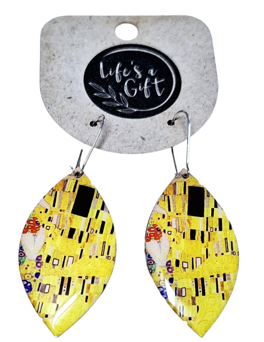 Passionate Yellow Large Leaf Earrings | Shop Today. Get it Tomorrow ...