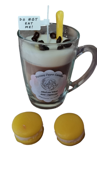 Coffee Scented Soy Wax Candle in Glass Mug