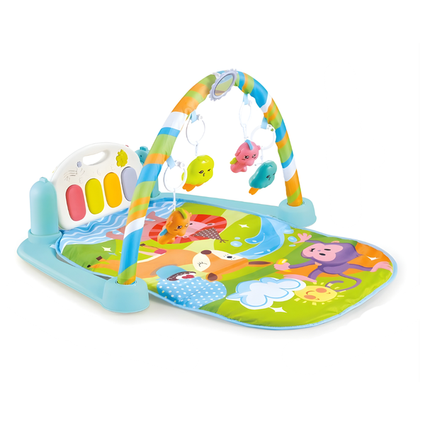 Baby Piano Gym Play Mat with Toys &amp; Music - Activity Mat - Toys for Babies
