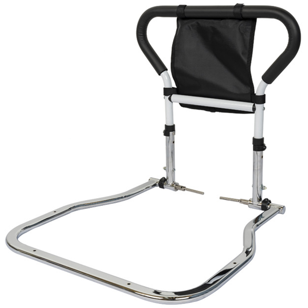 Bed Rails for Elderly-Bedside Assist Bar Guardrail Foldable with Pocket
