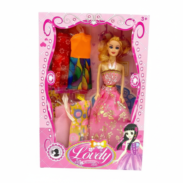 Fashion Doll 31cm with Flexible Joints and Stylish Outfits