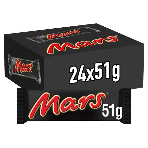 Mars Caramel &amp; Milk Chocolate Bars 51g (Pack of 24)