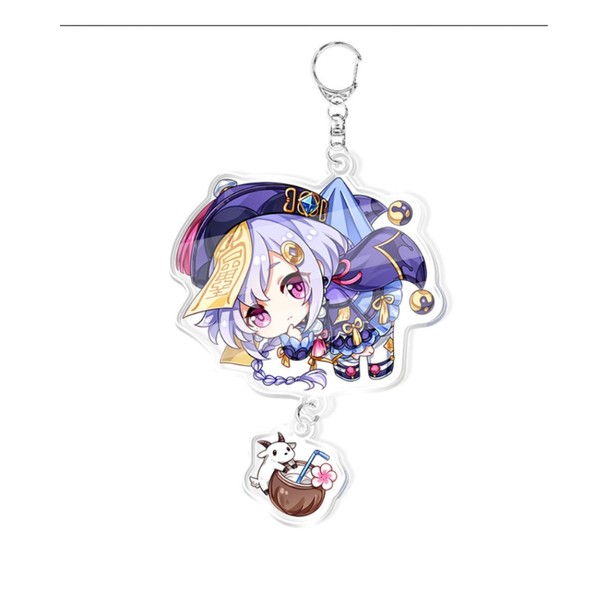 Qidi Character Keyring &amp; Bag Ring - Cute Cartoon Keychain