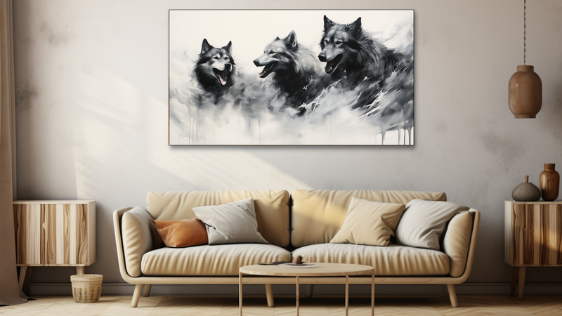 Canvas Wall Art - Wild Echoes Abstract - HD0180