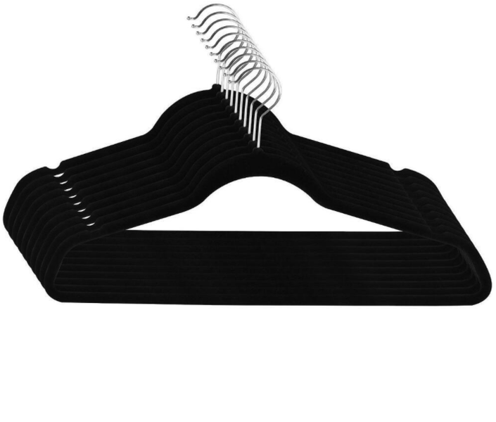 20 Adult 45cm Velvet Hangers
