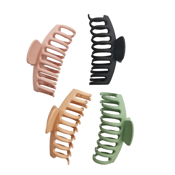 Funshop Big Hair Claw Clips 4 Pack