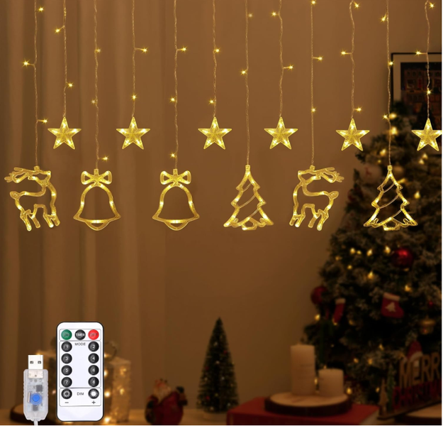 SamMag 138 LED String Lights, 6H Timer and 8 Modes USB Christmas Decoration